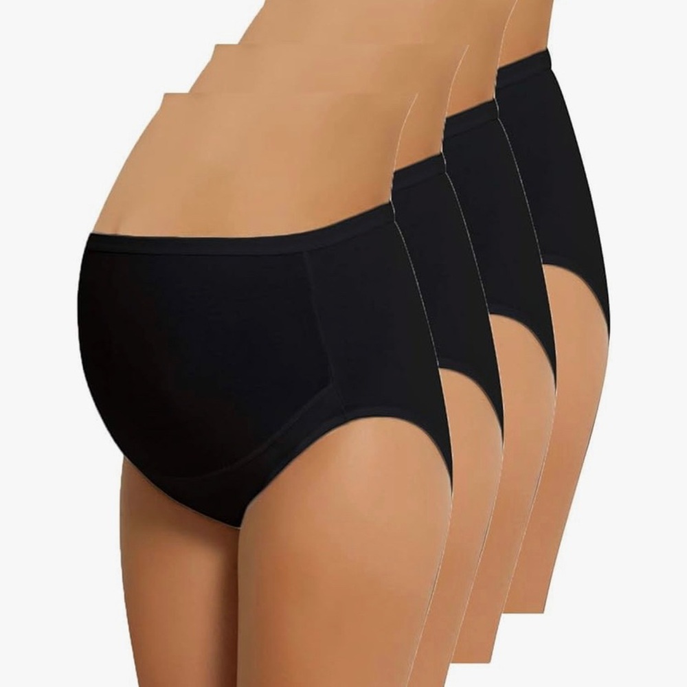 NBB Women’s Cotton Maternity Panties, Adjustable Underwear HighCut Brief, 4-Pack